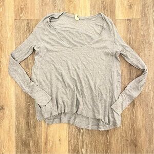 Free People Waffle Knit Top